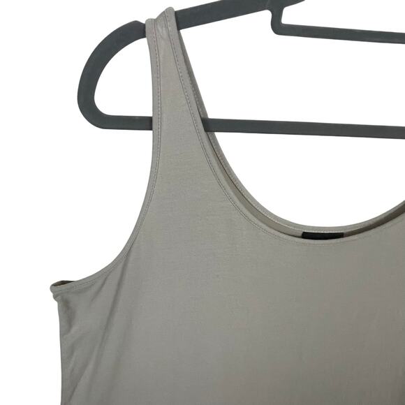 J Jill Wearever Tank Top 2X Beige Taupe Scoop Neck Stretch Soft Travel Lounge - Picture 5 of 11